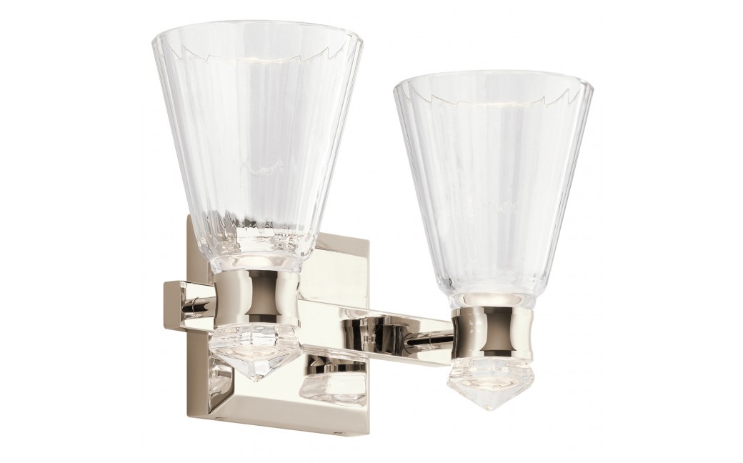 Quintiesse Kinkiet LED Kayva IP44 Elstead Lighting QN-KAYVA2-PN