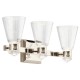 Quintiesse Kinkiet LED Kayva IP44 Elstead Lighting QN-KAYVA3-PN