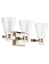 Quintiesse Kayva IP44 LED wall lamp by Elstead Lighting QN-KAYVA3-PN