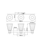 Bathroom wall lamps - Quintiesse Kayva IP44 LED wall lamp by Elstead Lighting QN-KAYVA3-PN - product 5