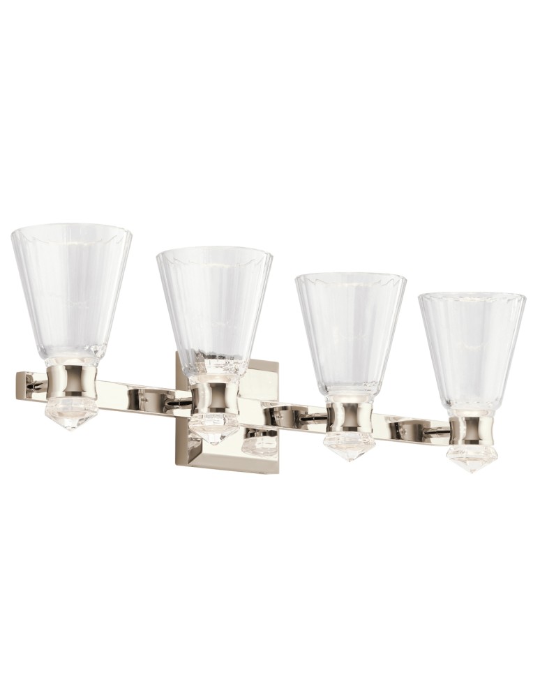 Bathroom wall lamps - Quintiesse Kayva IP44 LED wall lamp by Elstead Lighting QN-KAYVA4-PN - product kolory-swiatla.pl 1