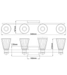 Bathroom wall lamps - Quintiesse Kayva IP44 LED wall lamp by Elstead Lighting QN-KAYVA4-PN - product 5