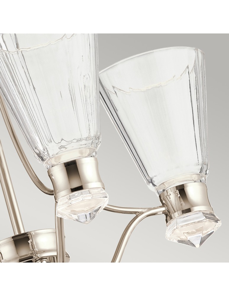 Quintiesse Żyrandol LED Kayva IP44 Elstead Lighting QN-KAYVA9-PN