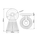 Bathroom wall lamps - Quintiesse Keynes wall lamp - 1 light source IP44 Elstead Lighting QN-KEYNES1-BATH - product 5