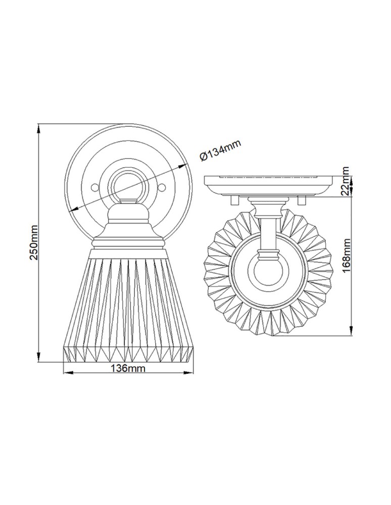 Bathroom wall lamps - Quintiesse Keynes wall lamp - 1 light source IP44 Elstead Lighting QN-KEYNES1-BATH - product kolory-swiatla.pl 5