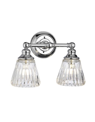 Quintiesse Keynes wall lamp - 2 light sources IP44 Elstead Lighting QN-KEYNES2-BATH