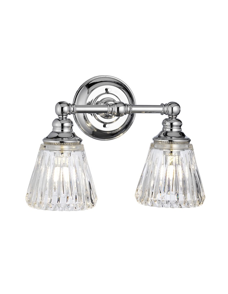 Bathroom wall lamps - Quintiesse Keynes wall lamp - 2 light sources IP44 Elstead Lighting QN-KEYNES2-BATH - product kolory-swiatla.pl 1