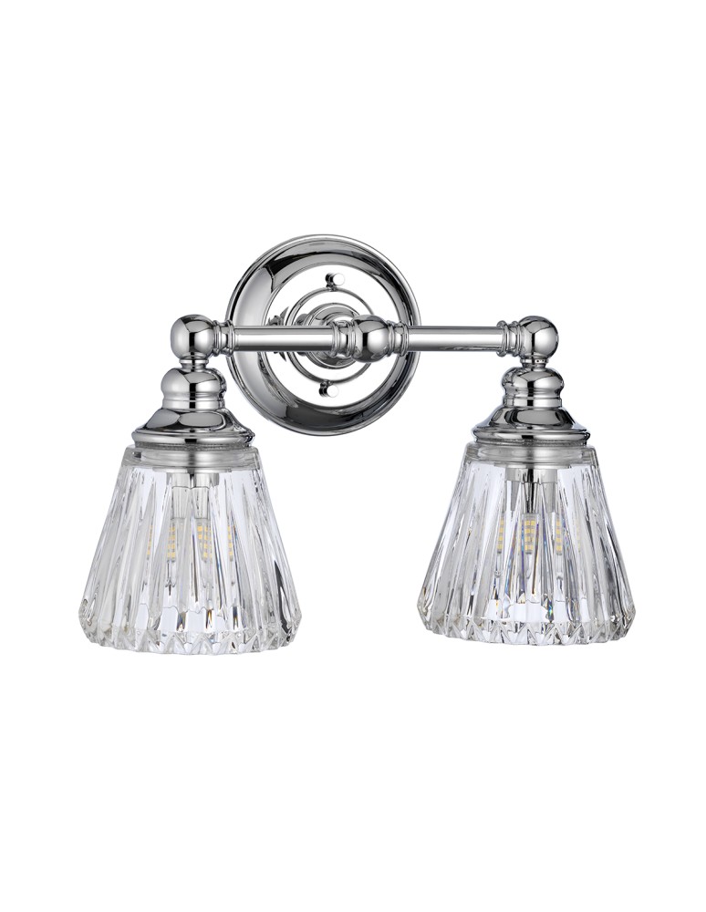 Bathroom wall lamps - Quintiesse Keynes wall lamp - 2 light sources IP44 Elstead Lighting QN-KEYNES2-BATH - product kolory-swiatla.pl 2