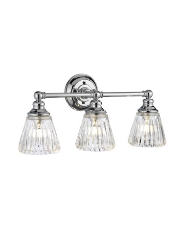 Quintiesse Keynes wall lamp - 3 light sources IP44 Elstead Lighting QN-KEYNES3-BATH
