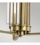 Quintiesse Żyrandol Kimrose - 3 źródła światła - Szczotkowany naturalny mosiądz Elstead Lighting QN-KIMROSE3-BNB