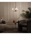 Modern chandeliers - Quintiesse Kimrose Chandelier - 3 light sources - Brushed natural brass Elstead Lighting QN-KIMROSE3-BNB - product 5
