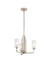 Quintiesse Kimrose Chandelier - 3 light sources - Polished Nickel Elstead Lighting QN-KIMROSE3-PN