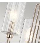 Modern chandeliers - Quintiesse Kimrose Chandelier - 3 light sources - Polished Nickel Elstead Lighting QN-KIMROSE3-PN - product 2