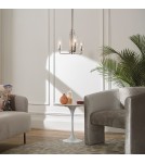 Modern chandeliers - Quintiesse Kimrose Chandelier - 3 light sources - Polished Nickel Elstead Lighting QN-KIMROSE3-PN - product 6