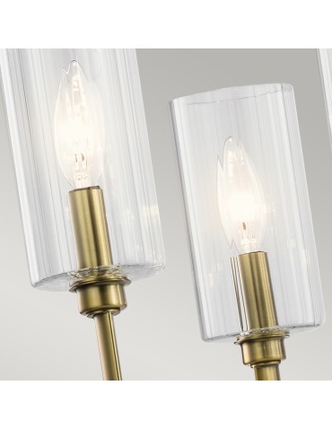 Quintiesse Żyrandol Kimrose - 6 źródeł światła - Szczotkowany naturalny mosiądz Elstead Lighting QN-KIMROSE6-BNB - produkt 2
