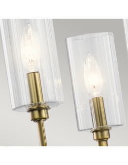 Quintiesse Kimrose Chandelier - 6 light sources - Brushed natural brass Elstead Lighting QN-KIMROSE6-BNB - product 2