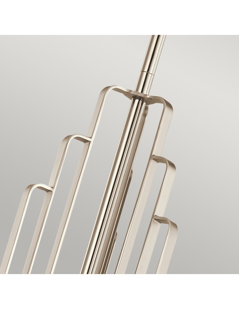 Modern chandeliers - Quintiesse Kimrose Chandelier - 6 light sources - Polished Nickel Elstead Lighting QN-KIMROSE6-PN - product kolory-swiatla.pl 3