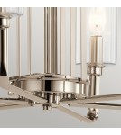 Modern chandeliers - Quintiesse Kimrose Chandelier - 6 light sources - Polished Nickel Elstead Lighting QN-KIMROSE6-PN - product 4