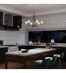 Quintiesse Żyrandol Kimrose - 6 źródeł światła - Polerowany nikiel Elstead Lighting QN-KIMROSE6-PN