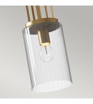 Classic pendant lamps - Quintiesse Kimrose small pendant lamp - 1 light source - Brushed natural brass Elstead Lighting QN-KIMROSE-MP - product 2