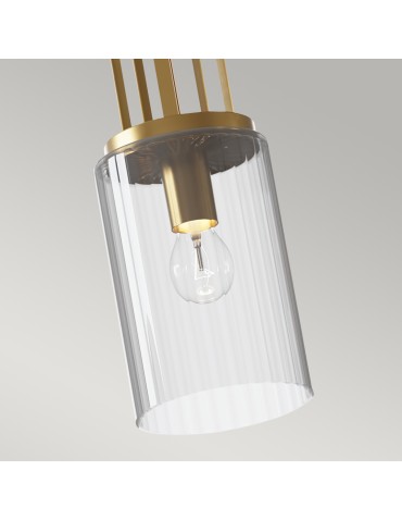 Quintiesse Mała lampa wisząca Kimrose - 1 źródło światła - Szczotkowany naturalny mosiądz Elstead Lighting QN-KIMROSE-MP - produkt 2
