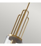 Classic pendant lamps - Quintiesse Kimrose small pendant lamp - 1 light source - Brushed natural brass Elstead Lighting QN-KIMROSE-MP - product 3