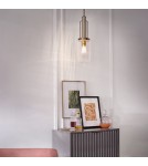 Classic pendant lamps - Quintiesse Kimrose small pendant lamp - 1 light source - Brushed natural brass Elstead Lighting QN-KIMROSE-MP - product 4