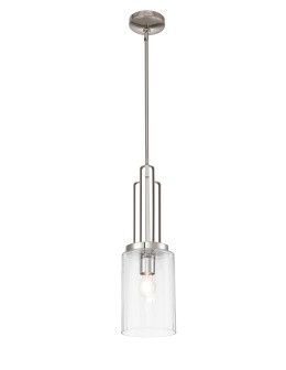 Quintiesse Kimrose small pendant lamp - 1 light source - Polished Nickel Elstead Lighting QN-KIMROSE-MP-PN
