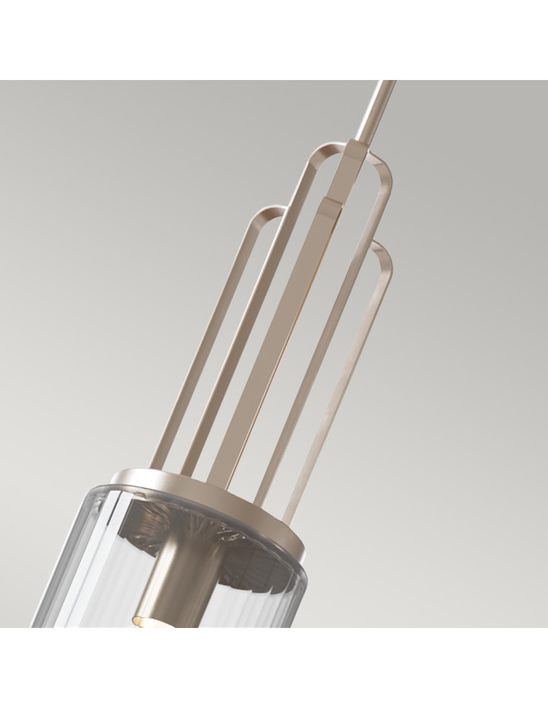 Classic pendant lamps - Quintiesse Kimrose small pendant lamp - 1 light source - Polished Nickel Elstead Lighting QN-KIMROSE-MP-PN - product kolory-swiatla.pl 3