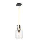 Classic pendant lamps - Quintiesse Kitner pendant lamp - 1 light source - Natural brass Elstead Lighting QN-KITNER-P-NBR - product 1