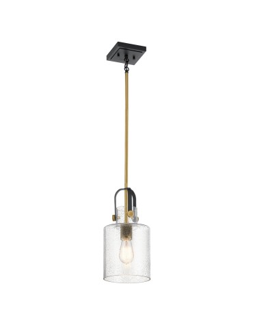 Quintiesse Kitner pendant lamp - 1 light source - Natural brass Elstead Lighting QN-KITNER-P-NBR