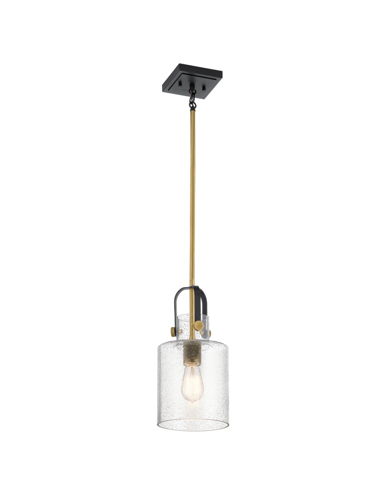 Classic pendant lamps - Quintiesse Kitner pendant lamp - 1 light source - Natural brass Elstead Lighting QN-KITNER-P-NBR - product kolory-swiatla.pl 1