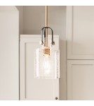 Classic pendant lamps - Quintiesse Kitner pendant lamp - 1 light source - Natural brass Elstead Lighting QN-KITNER-P-NBR - product 7