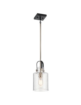 Quintiesse Kitner Pendant Lamp - 1 light source - Polished Nickel Elstead Lighting QN-KITNER-P-PN