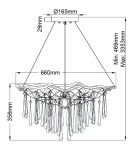 Glamour pendant lamps - Quintiesse Laguna pendant lamp - 4 light sources Elstead Lighting QN-LAGUNA-4P - product 5