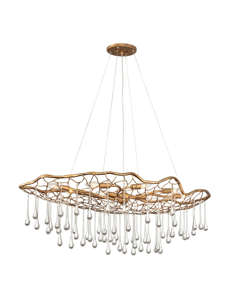 Glamour pendant lamps - Quintiesse Laguna pendant lamp - 8 light sources Elstead Lighting QN-LAGUNA-8P - product kolory-swiatla.pl 1