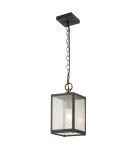 Outdoor pendant lamps - Quintiesse Lahden pendant lantern - 1 light source IP44 Elstead Lighting QN-LAHDEN8-M-WZC - product 1