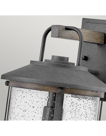 Quintiesse Medium Lakehouse wall lantern - 1 light source IP44 Elstead Lighting QN-LAKEHOUSE2-M-DZ - product 2