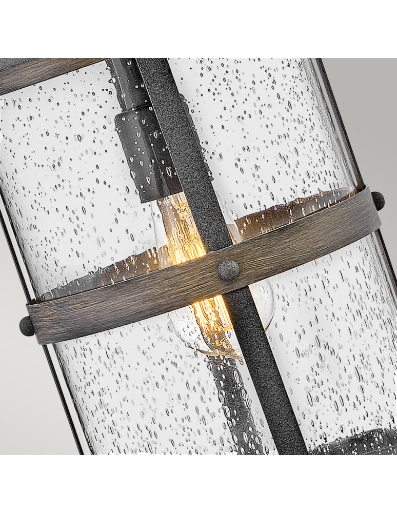 Quintiesse Średnia latarnia naścienna Lakehouse - 1 źródło światła IP44 Elstead Lighting QN-LAKEHOUSE2-M-DZ