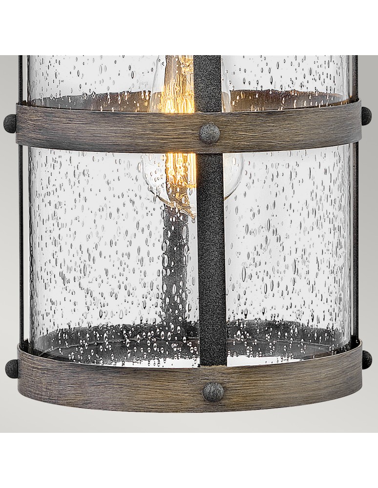 Quintiesse Średnia latarnia naścienna Lakehouse - 1 źródło światła IP44 Elstead Lighting QN-LAKEHOUSE2-M-DZ