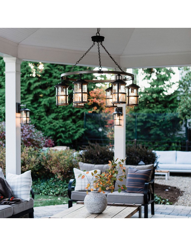 Outdoor wall lamps - Quintiesse Small Lakehouse wall lantern - 1 light source IP44 Elstead Lighting QN-LAKEHOUSE2-S-DZ - product kolory-swiatla.pl 5