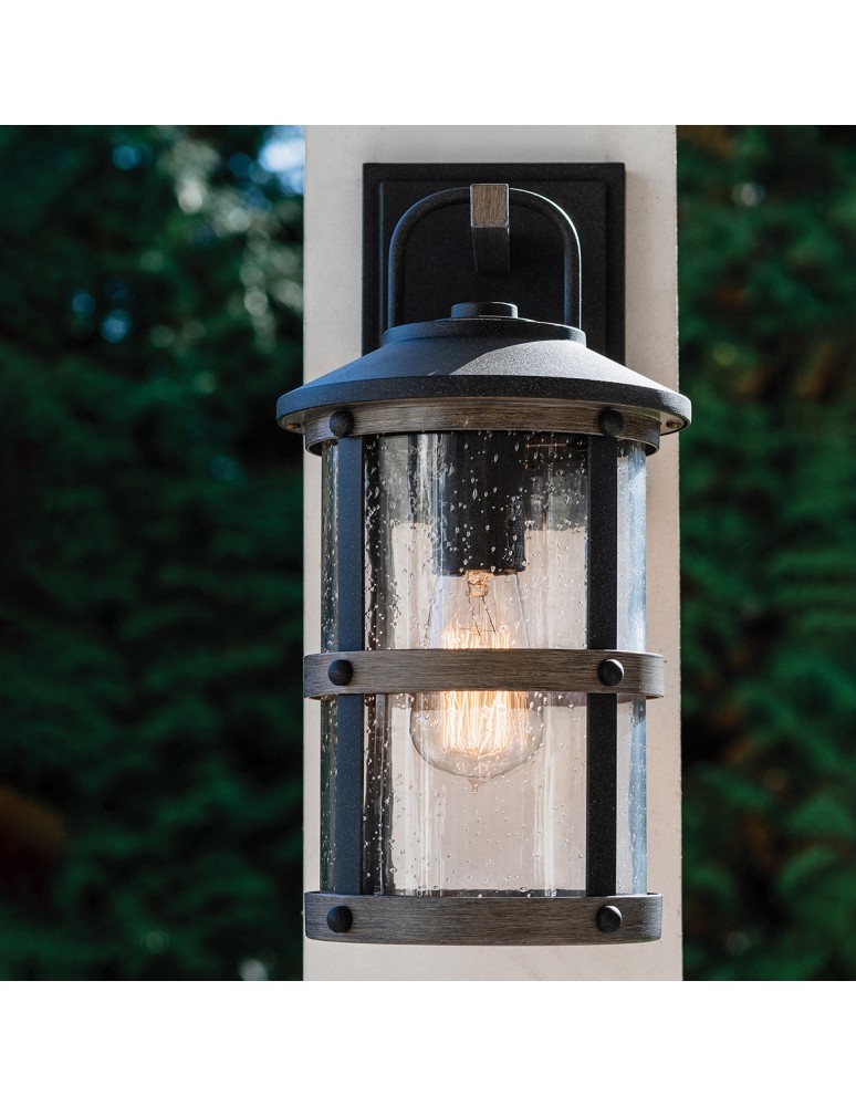 Outdoor wall lamps - Quintiesse Small Lakehouse wall lantern - 1 light source IP44 Elstead Lighting QN-LAKEHOUSE2-S-DZ - product kolory-swiatla.pl 6
