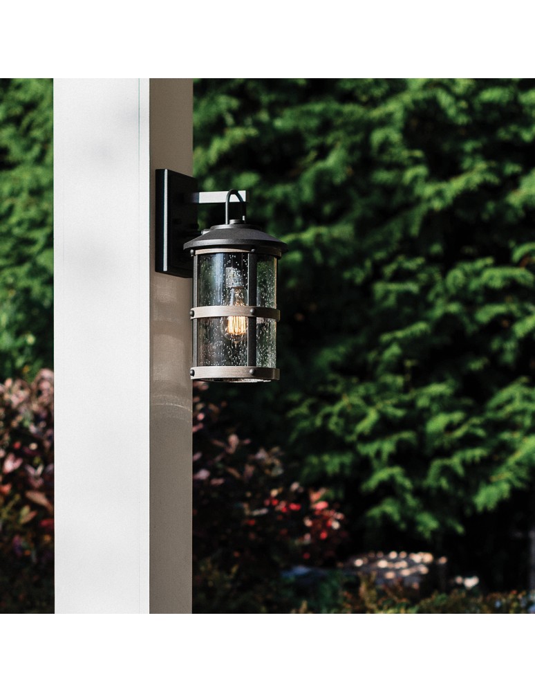 Outdoor wall lamps - Quintiesse Small Lakehouse wall lantern - 1 light source IP44 Elstead Lighting QN-LAKEHOUSE2-S-DZ - product kolory-swiatla.pl 7