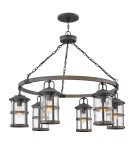 Quintiesse Latarnia wisząca Lakehouse - 6 źródeł światła IP44 Elstead Lighting QN-LAKEHOUSE6-P-DZ