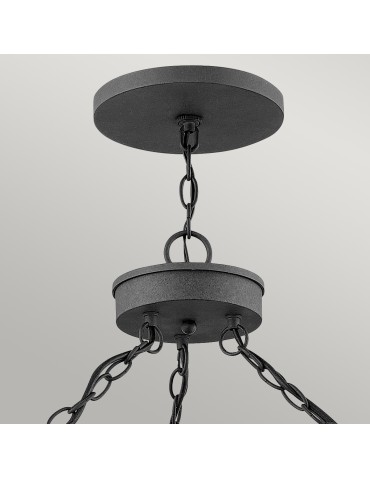 Quintiesse Lakehouse pendant lantern - 6 light sources IP44 Elstead Lighting QN-LAKEHOUSE6-P-DZ - product 2