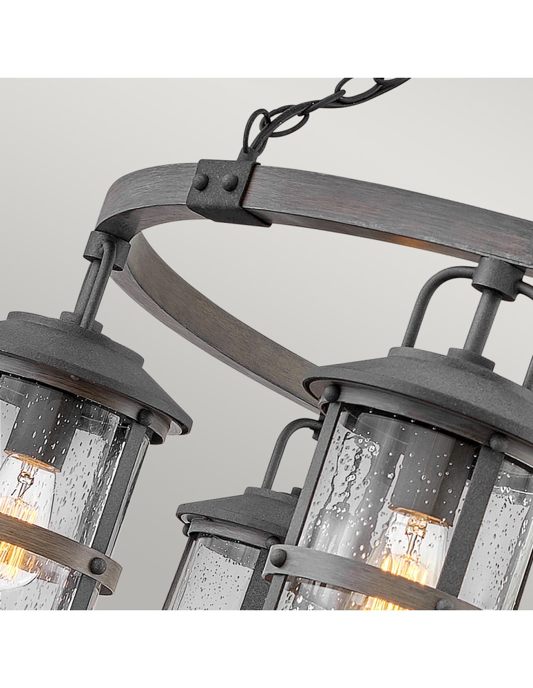 Quintiesse Latarnia wisząca Lakehouse - 6 źródeł światła IP44 Elstead Lighting QN-LAKEHOUSE6-P-DZ