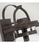 Outdoor wall lamps - Quintiesse Large Lasalle wall lantern - 1 light source IP44 Elstead Lighting QN-LASALLE-L-WT - product 2