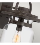 Outdoor wall lamps - Quintiesse Large Lasalle wall lantern - 1 light source IP44 Elstead Lighting QN-LASALLE-L-WT - product 3