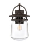 Quintiesse Duża latarnia naścienna Lasalle - 1 źródło światła IP44 Elstead Lighting QN-LASALLE-L-WT