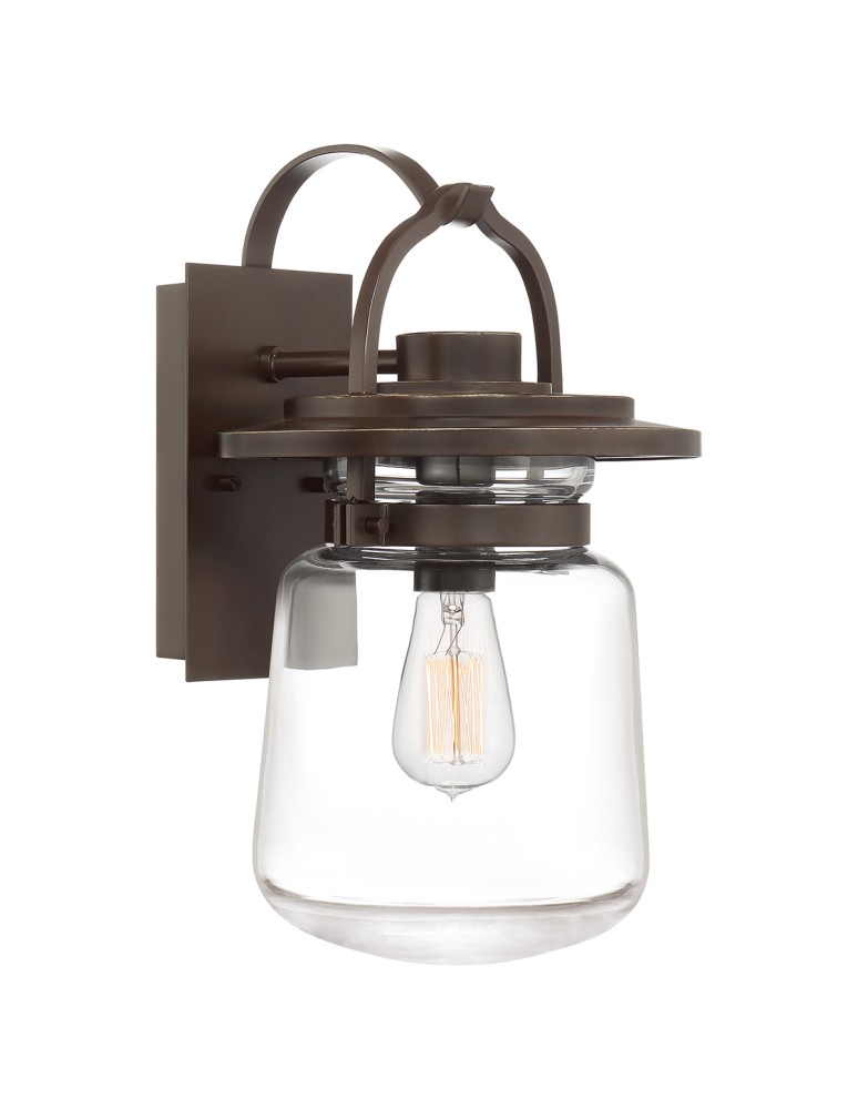 Outdoor wall lamps - Quintiesse Lasalle medium wall lantern - 1 light source IP44 Elstead Lighting QN-LASALLE-M-WT - product kolory-swiatla.pl 1